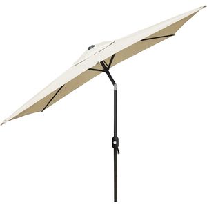 4goodz Rechthoekige Parasol Kantelbaar 150X250 cm - Creme