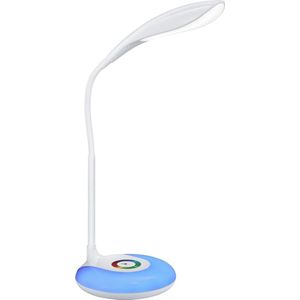LED Tischlampe - Trion Krato - 4W - Warmweiß 3000K - Rund - Mattweiß - Kunststoff