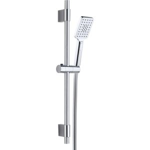 4bathroomz® Square douche Glijstangset rechthoekig - Chroom