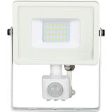 Werklamp - Wit - Aluminium - 20 Watt - Bewegingssensor - IP65