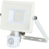 Werklamp - Wit - Aluminium - 20 Watt - Bewegingssensor - IP65