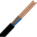 VMVL Kabel - Stroomkabel - 3x2.5mm - 3 Aderig - 100 Meter - H05VV-F - Zwart