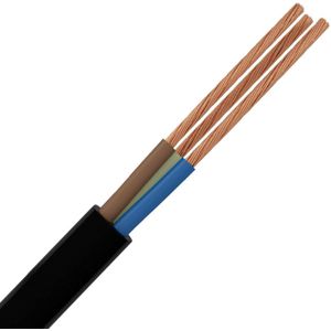 VMVL Kabel - Stroomkabel - 3x2.5mm - 3 Aderig - 100 Meter - H05VV-F - Zwart