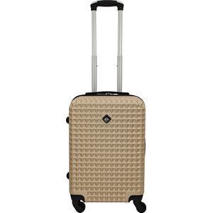 SB Travelbags Handbagage koffer 55cm 4 wielen trolley - Champagne