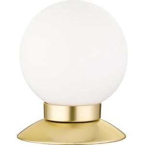 LED Tafellamp - Torna Princy - 3W - Warm Wit 3000K - Dimbaar - Rond - Mat Goud - Aluminium