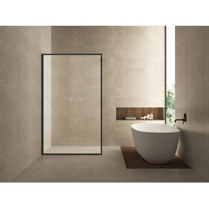 Mueller Around inloopdouche 110x200cm mat zwart anti-kalk