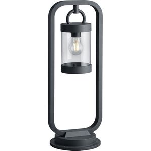 LED Tuinverlichting - Buitenlamp - Torna Semby - Staand - Lichtsensor - E27 Fitting - Mat Zwart - Aluminium