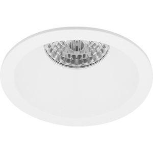 Spot Armatuur GU10 - Pragmi Pollon Pro - GU10 Inbouwspot - Rond - Wit - Aluminium - Verdiept - Ø82mm
