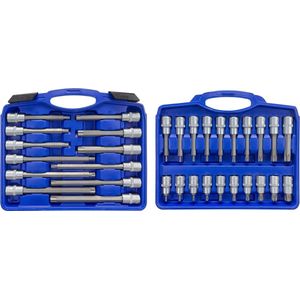 hanSe Werkzeuge® set 32 delig bitjes Torx Extra Lang in Koffer