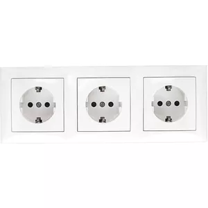 Schneider Electric Schuko wandcontactdoos, 3-voudig, 16A/250V