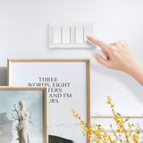 Aigi Cika - Inbouw - Wandcontactdoos - Wit - 2-voudig Stopcontact - 1-voudig UTP CAT5E - Randaarde - Incl. Afdekraam