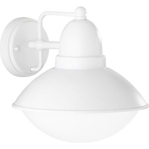 LED Tuinverlichting - Tuinlamp - Torna Amira - Wand - E27 Fitting - Mat Wit - Aluminium