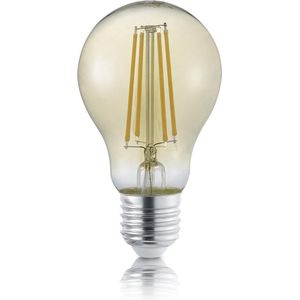 LED Lamp - Filament - Trion Limpo - E27 Fitting - 8W - Warm Wit 2700K - Dimbaar - Amber - Glas