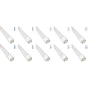 LED TL Buis T8 met Starter 10 Pack - 150cm 22W - Natuurlijk Wit 4200K