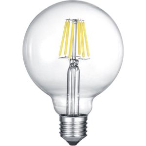 LED Lamp - Filament - Torna Globin - E27 Fitting - 8W - Warm Wit 2700K - Transparent Helder - Glas