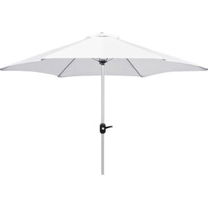 4goodz Aluminium Parasol 270 cm met opdraaimechanisme - Wit