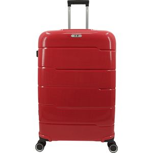SB Travelbags 'Expandable' bagage koffer 75cm 4 dubbele wielen trolley - Rood