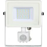 Werklamp - Bewegingssensor - Wit - Aluminium - 30 Watt - IP65