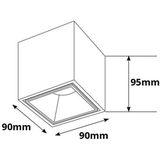 LEDVANCE - Parathom PAR16 - Opbouwspot - Mat Wit/Zilver - GU10 Fitting - Dimbaar