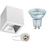 LEDVANCE - Parathom PAR16 - Opbouwspot - Mat Wit/Zilver - GU10 Fitting - Dimbaar