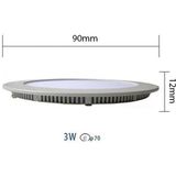 LED Downlight Slim 6 Pack - Inbouw - Dimbaar - Natuurlijk Wit 4200K - Rond - Mat Zwart - Aluminium - Ø83mm