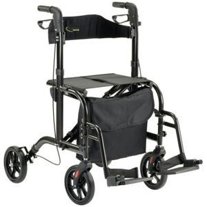 MultiMotion - Duo Rollator - Aluminium - Rollator en Rolstoel in Één