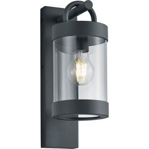 LED Tuinverlichting met Dag en Nacht Sensor - Wandlamp Buitenlamp - Torna Semby - E27 Fitting - Spatwaterdicht IP44 - Mat Antraciet - Aluminium