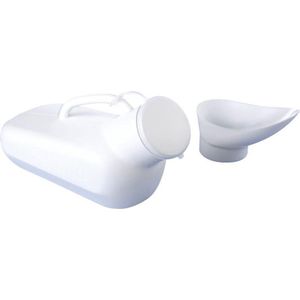 Urinaal voor mannen en vrouwen. Unisex urinaal met afsluitdop en handvat - urinefles