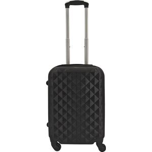 SB Travelbags 'Expandable' Handbagage koffer 55cm 4 wielen trolley - Zwart