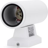 LED Tuinverlichting - Buitenlamp - Aigi Wally Up and Down - GU10 Fitting - 2-lichts - Mat Wit - Rond - Aluminium