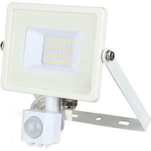 Werklamp - Mat Wit - Aluminium - 20 Watt - IP65 - Bewegingssensor