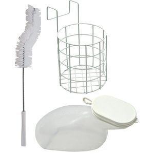 Urinaalset vrouw (urinaal, urinaalhouder en urinaalborstel set) - urinefles