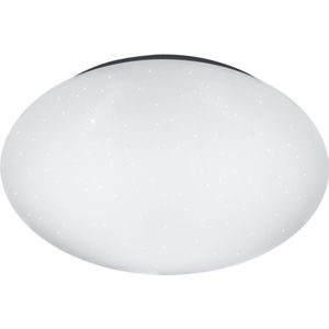 LED Plafondlamp - Torna Puta - 12W - Natuurlijk Wit 4000K - Sterlicht - Rond - Mat Wit - Kunststof