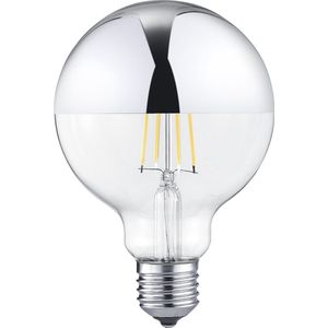 LED Lamp - Filament - Trion Limpo - E27 Fitting - 7W - Warm Wit 2700K - Dimbaar - Glans Chroom - Glas