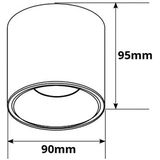 LEDVANCE - Parathom PAR16 940 36D - Opbouwspot - Mat Wit/Zwart - GU10 Fitting - Dimbaar - Ø90mm