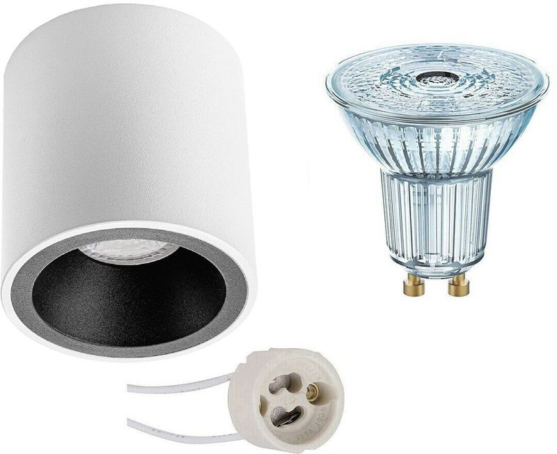 LEDVANCE - Parathom PAR16 940 36D - Opbouwspot - Mat Wit/Zwart - GU10 Fitting - Dimbaar - Ø90mm