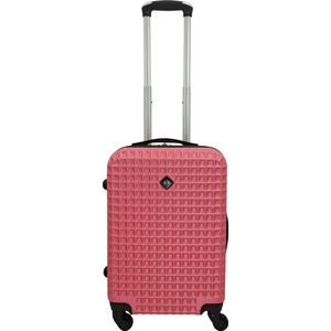 SB Travelbags Handbagage koffer 51cm 4 wielen trolley - Roze