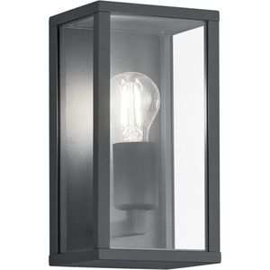 LED Tuinverlichting - Tuinlamp - Torna Garinola - Wand - E27 Fitting - Mat Zwart - Aluminium