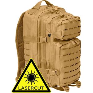 Backpack - Rugzak - LASERCUT Molle system - medium camel