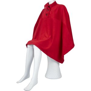 Rolstoelcape Fleece - HAPPY - Rood
