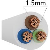 VMVL Kabel - Stroomkabel - 3x1.5mm - 3 Aderig - 50 Meter - H05VV-F - Wit