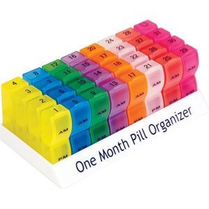 Pillendoos hele maand 2 vakjes per dag