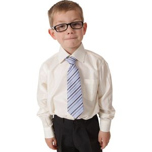 Kinderoverhemd glimmend ivoor-104