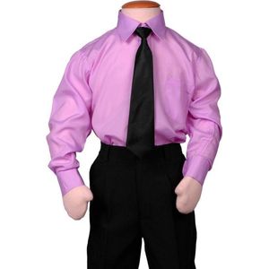 Kinderoverhemd lila-116