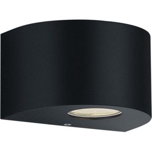 LED Tuinverlichting - Tuinlamp - Torna Rosina - Wand - 4W - Mat Zwart - Kunststof