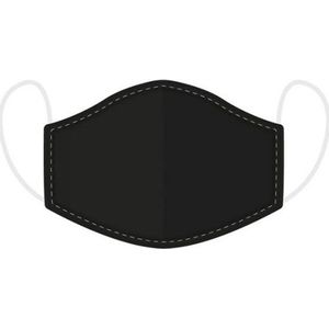 Mondkapje effen zwart