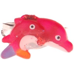 Ringetje dolfijn rood