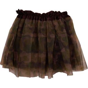 Tutu voor kinderen camouflage groen