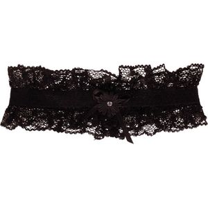 Kousenband zwart kant