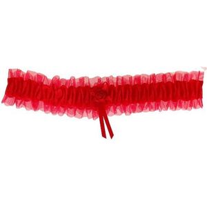 Kousenband grote maat - rood